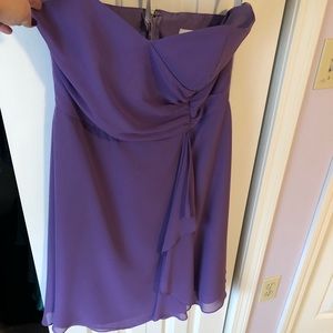 Alfred Angelo short purple dress